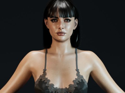 Krysten Ritter V 2 3D Model