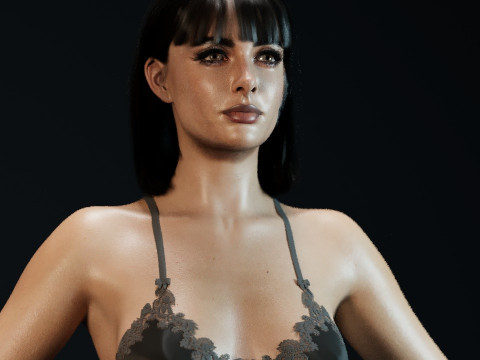 Krysten Ritter V 2 3D Model