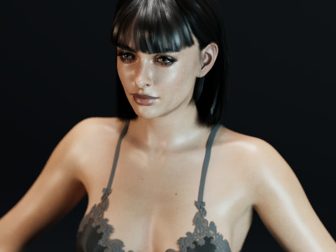 Krysten Ritter V 2 3D Model