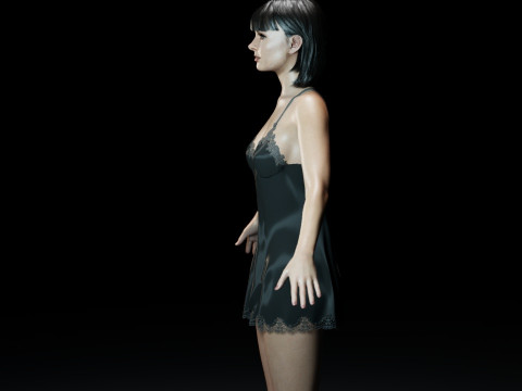 Krysten Ritter V 2 3D Model