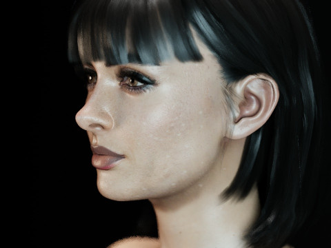 Krysten Ritter V 2 3D Model