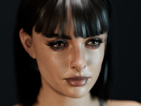 Krysten Ritter V 2 3D Model