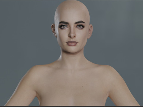 Krysten Ritter V 2 3D Model