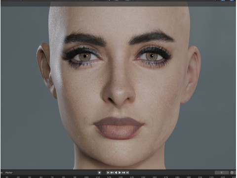 Krysten Ritter V 2 3D Model