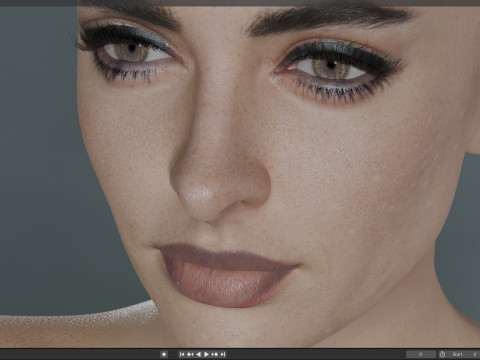 Krysten Ritter V 2 3D Model