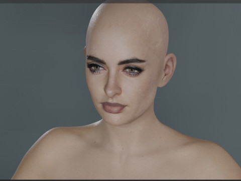 Krysten Ritter V 2 3D Model