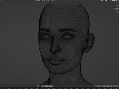 Krysten Ritter V 2 3D Model
