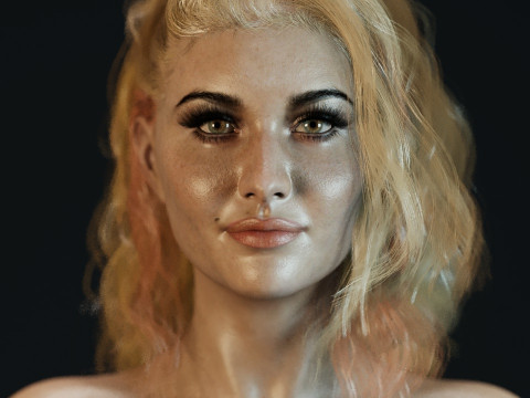 Aly Michalka 3D Model