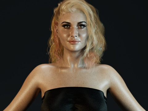 Aly Michalka 3Dモデル