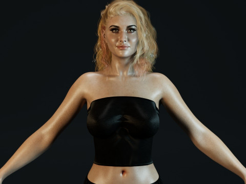 Aly Michalka 3Dモデル