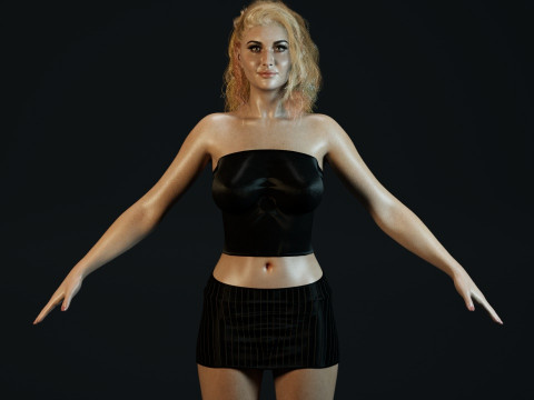 Aly Michalka 3Dモデル