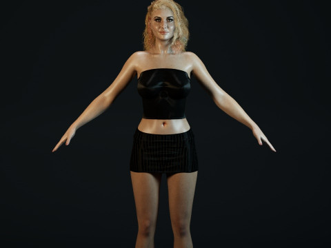 Aly Michalka 3Dモデル