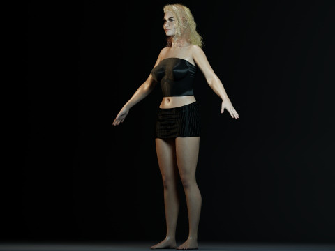 Aly Michalka 3Dモデル