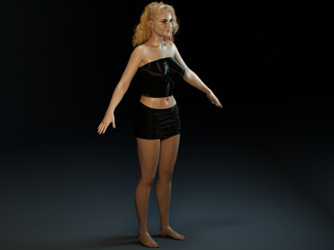 Aly Michalka 3Dモデル