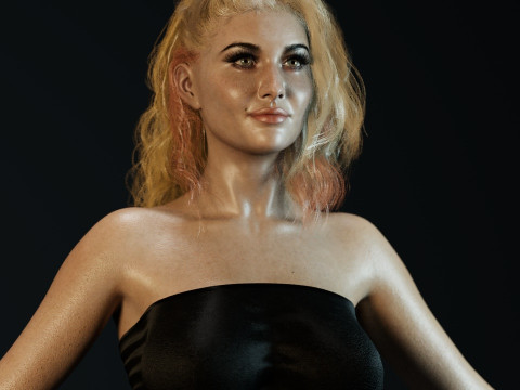 Aly Michalka 3Dモデル