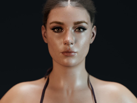 Adele Exarchopoulos 3D 모델
