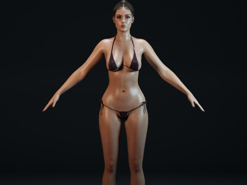 Adele Exarchopoulos 3D 모델