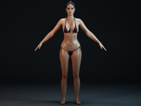 Adele Exarchopoulos 3D 모델