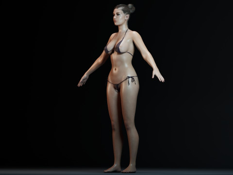Adele Exarchopoulos 3D 모델