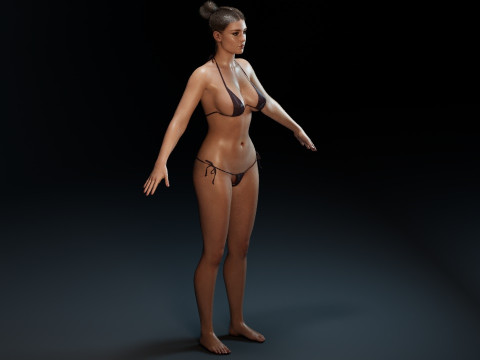 Adele Exarchopoulos 3D 모델