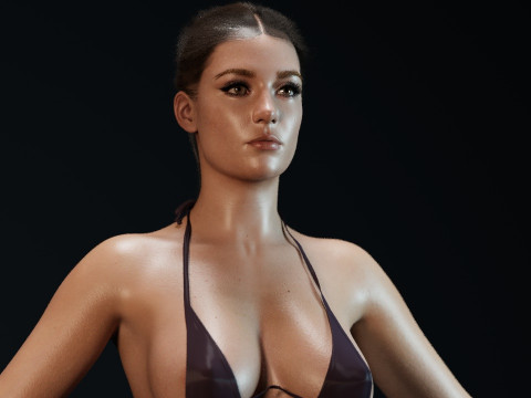 Adele Exarchopoulos 3D 모델