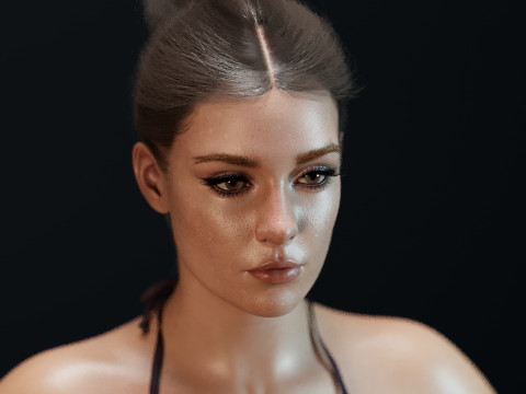 Adele Exarchopoulos 3D 모델