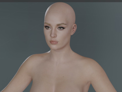 Adele Exarchopoulos 3D 모델