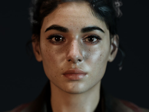 TLOU Dina Modelo 3D