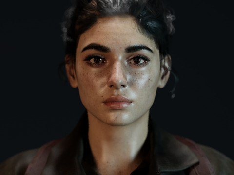TLOU Dina 3Dモデル