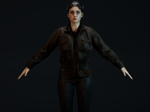 TLOU Dina 3Dモデル