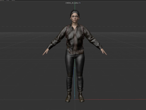 TLOU Dina 3Dモデル