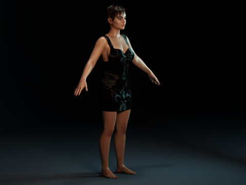 Isabela Merced 3D-Modell