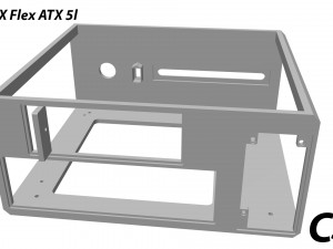 Mini ITX Flex ATX 5l Model do druku 3D