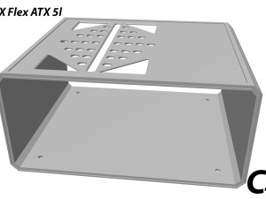 Mini ITX Flex ATX 5l Model do druku 3D