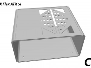 Mini ITX Flex ATX 5l Model do druku 3D