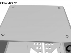 Mini ITX Flex ATX 5l Model do druku 3D