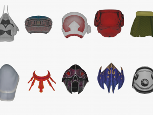 Shoulder Armor Models - Low Poly Model 3D