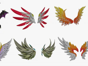 3D Wing Models - Low Poly CG Textures