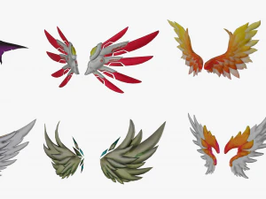 3D Wing Models - Low Poly CG Textures
