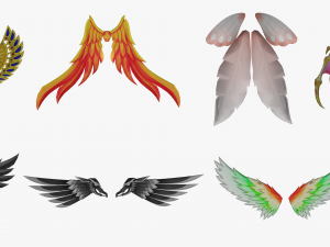 3D Wing Models - Low Poly CG Текстури