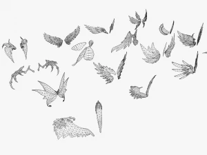 3D Wing Models - Low Poly CG Textures