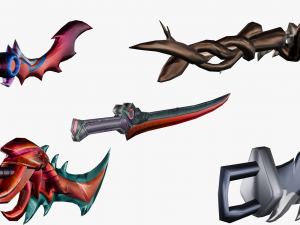 15 Stylized Sword Models Pack 1 - Low Poly 3D 모델