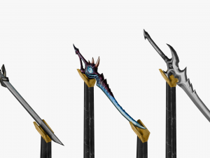 15 Stylized Sword Models Pack 2 - Low Poly 3D 模型
