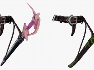 10 Stylized Sword Models Pack 3 - Low Poly 3D Model