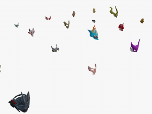 20 Stylized Mask Models Pack 1 - Low Poly 3D Model