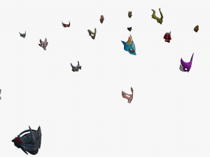 20 Stylized Mask Models Pack 1 - Low Poly 3D Model