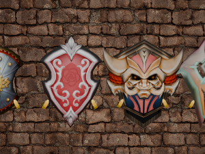 20 STYLIZED SHIELD MODELS PACK 1 - LOW POLY MODEL Modelo 3D