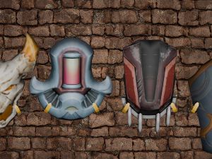 20 STYLIZED SHIELD MODELS PACK 1 - LOW POLY MODEL Modelo 3D
