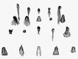 20 STYLIZED FEMALE HAIR MODELS PACK 4 3D Model