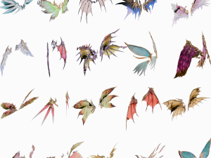 20 RIGGED WING MODEL - LOW POLY 3D Model